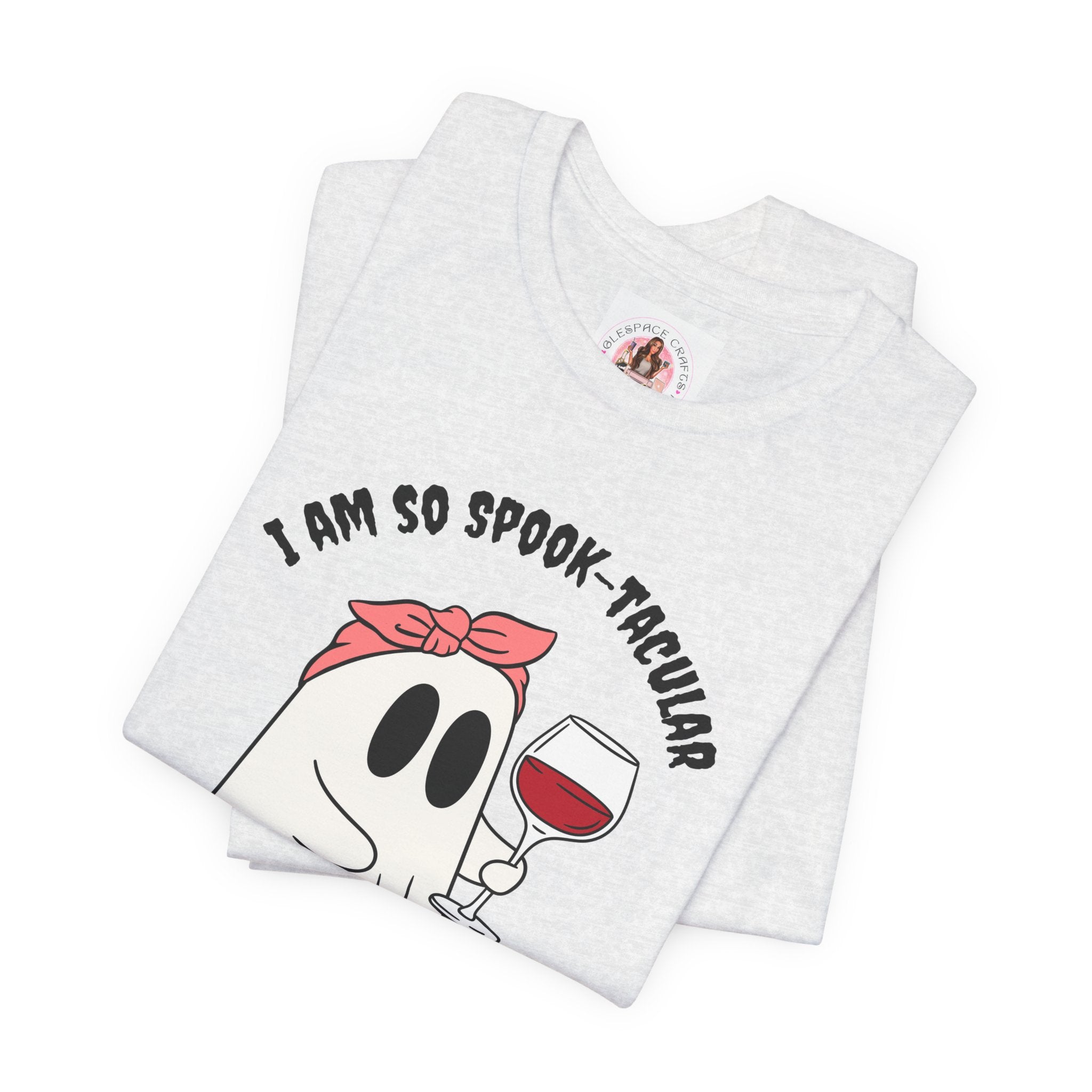 Spook-Tacular Ghost Halloween T-Shirt XS-XL | Funny Wine Lover Tee | Unisex Graphic Shirt in Multiple Colors | Made to Order