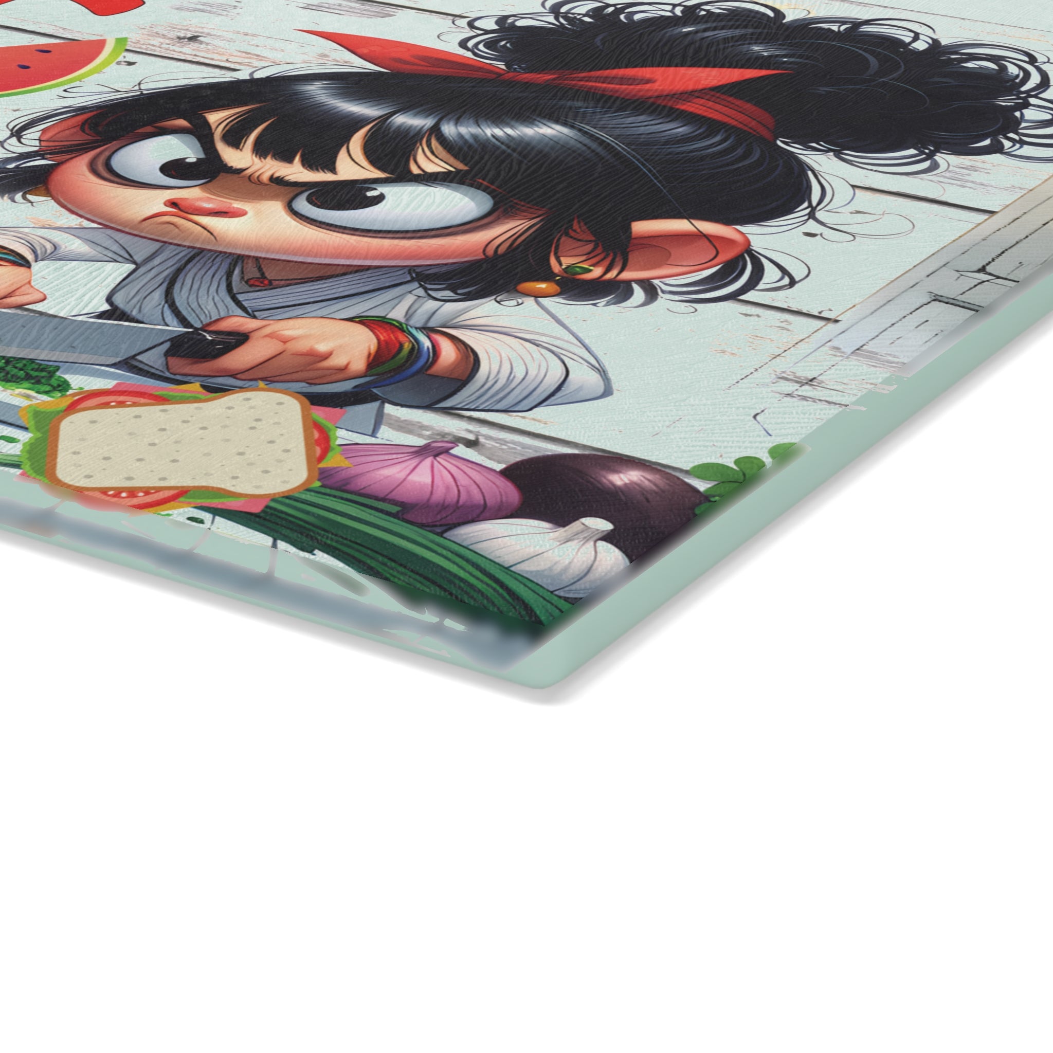 Funny Kitchen Glass Cutting Board with Eat It or Starve Design - Humorous Cooking Decor, Gift for Chefs, Housewarming, Kitchen [...]