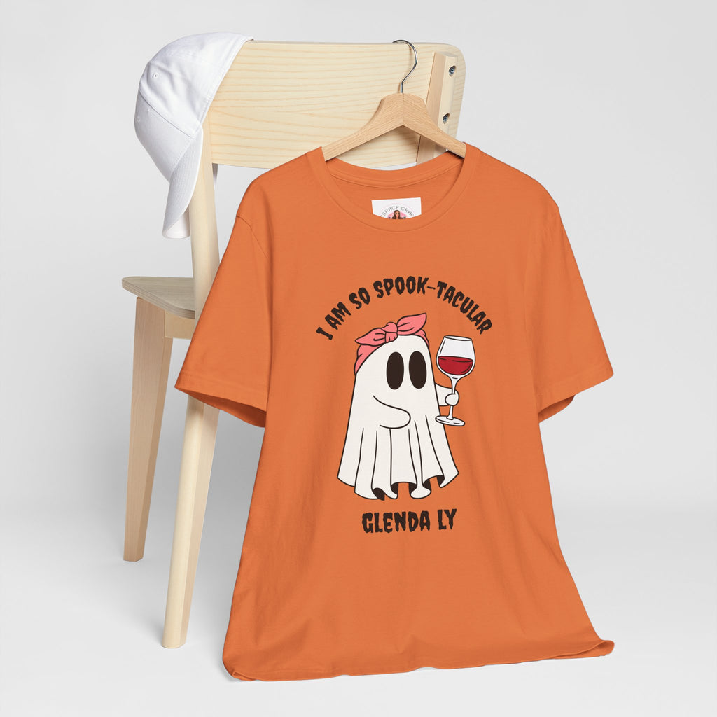 Spook-Tacular Ghost Halloween T-Shirt XS-XL | Funny Wine Lover Tee | Unisex Graphic Shirt in Multiple Colors | Made to Order