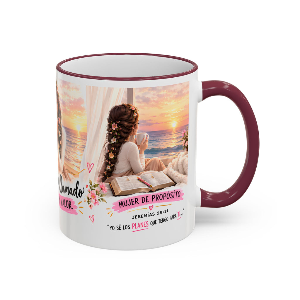 Vive Llamada Con Fe Y Valor Inspirational Mug