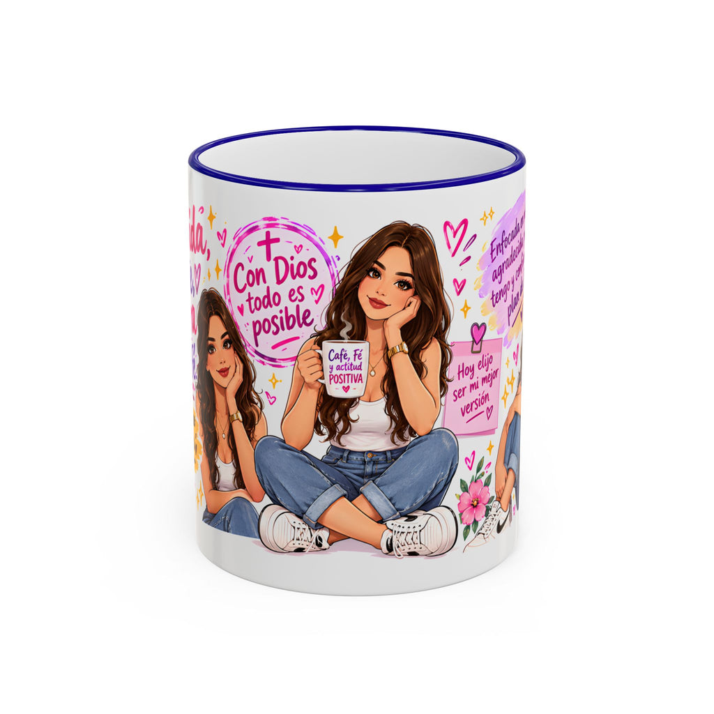 Con Dios Todo Es Posible Inspirational Christian Mug