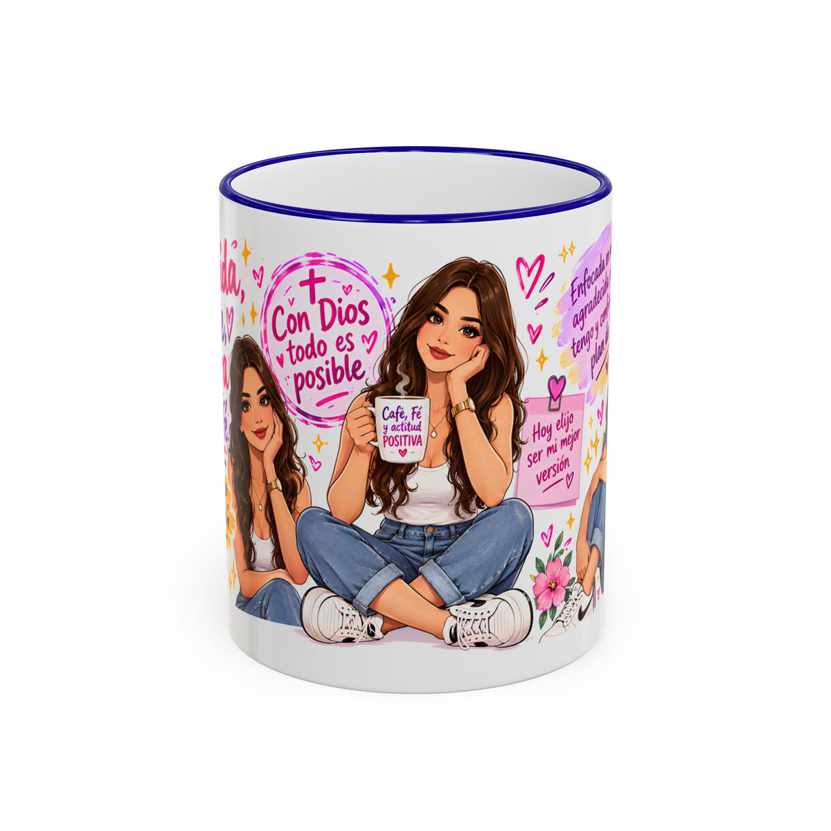 Con Dios Todo Es Posible Inspirational Christian Mug