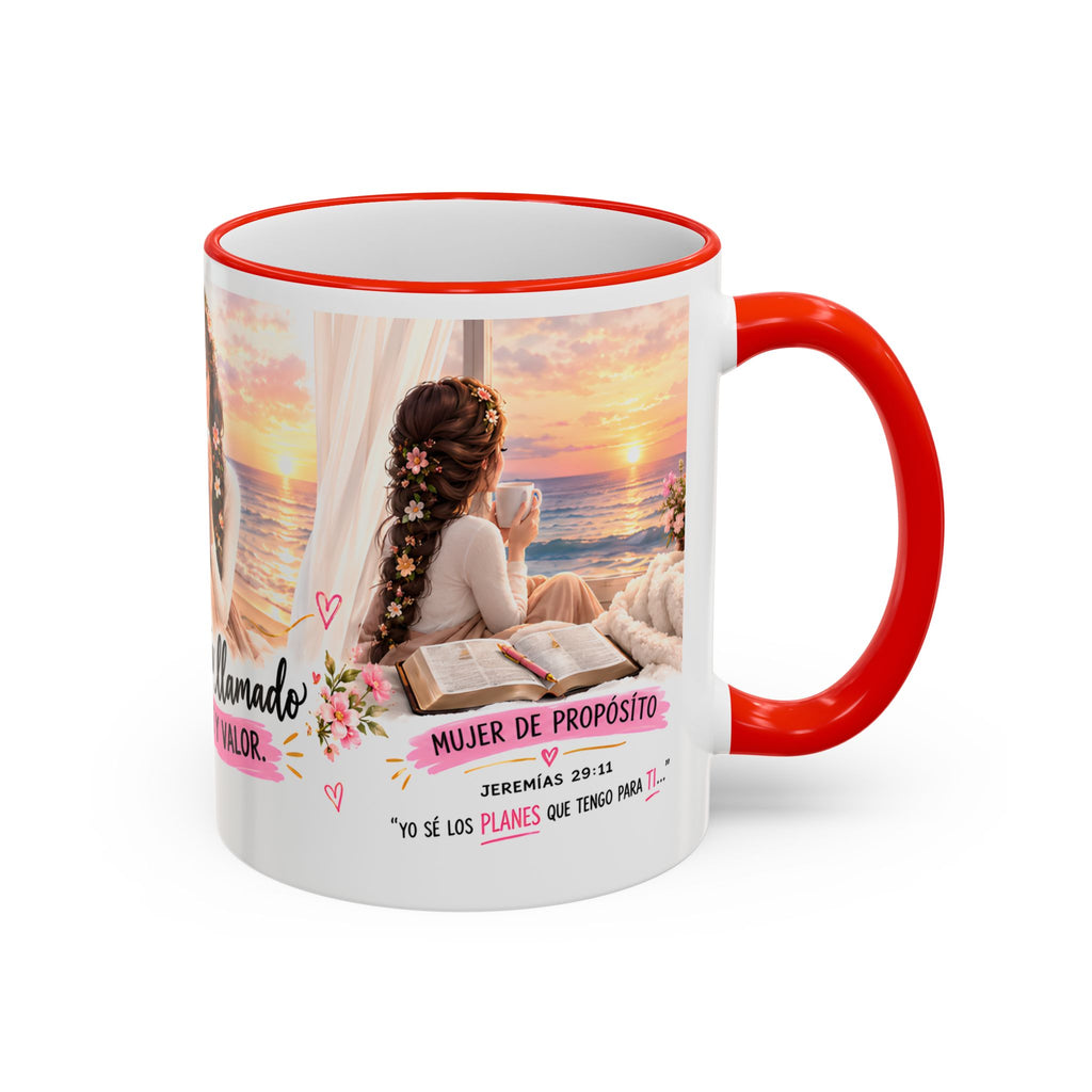 Vive Llamada Con Fe Y Valor Inspirational Mug