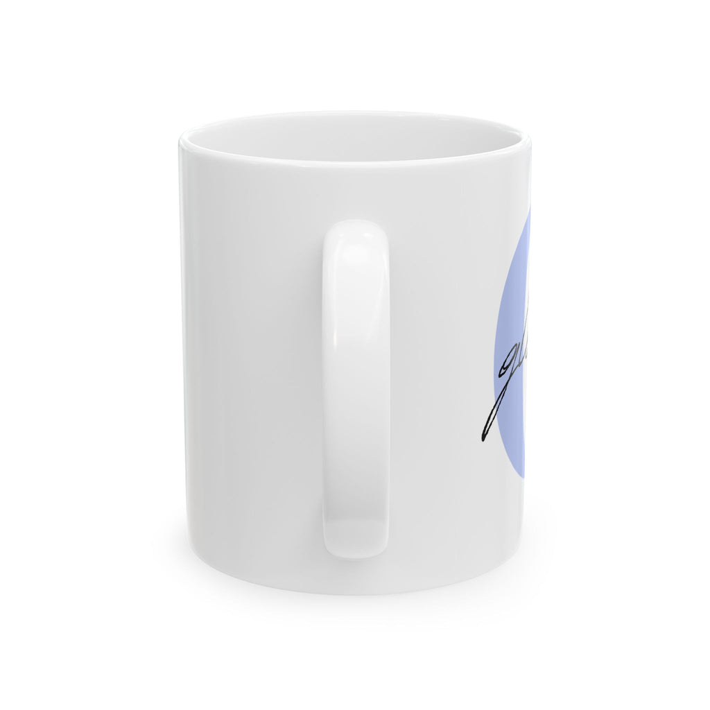 Ceramic Mug,Personalize with letter 2 size  (11oz, 15oz)