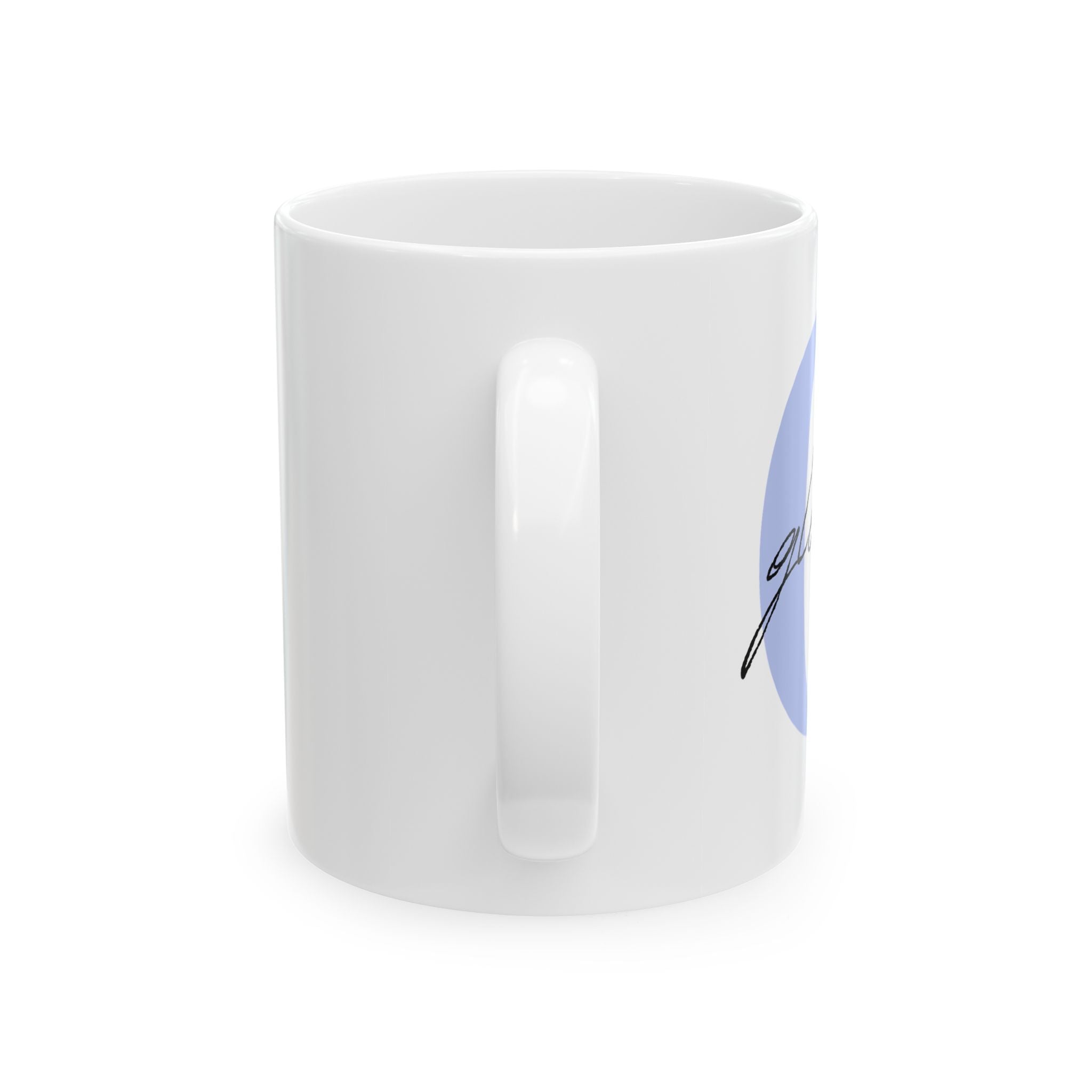 Ceramic Mug,Personalize with letter 2 size  (11oz, 15oz)