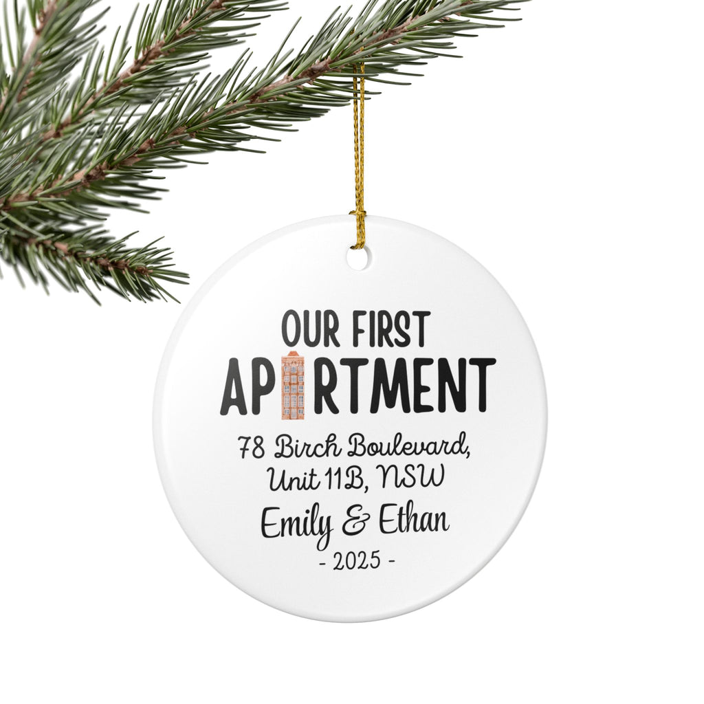 Personalized Apartment Ornament, First Home Gift, Wedding Keepsake, New Home Decoration, Custom Home Décor, Housewarming Gift
