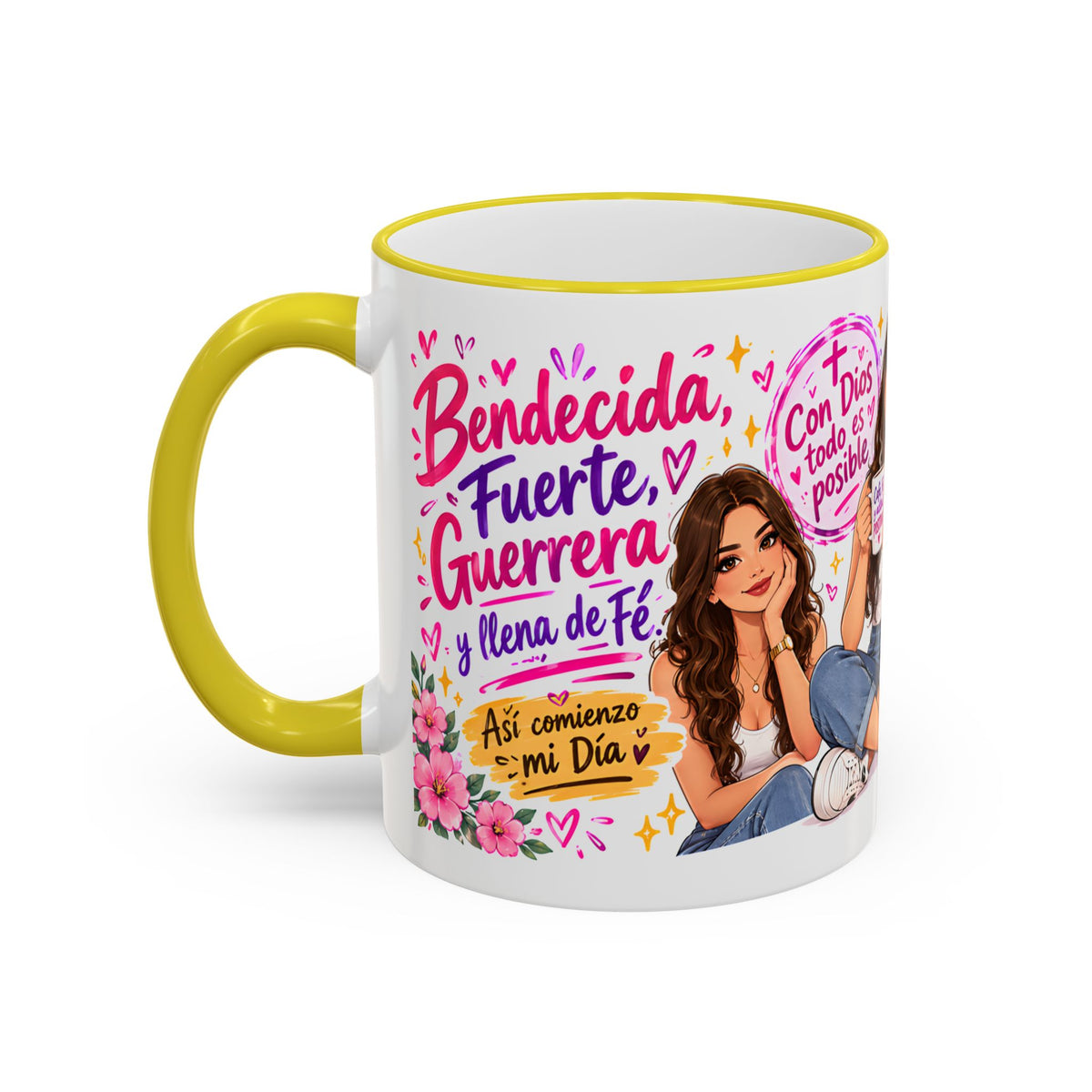 Con Dios Todo Es Posible Inspirational Christian Mug