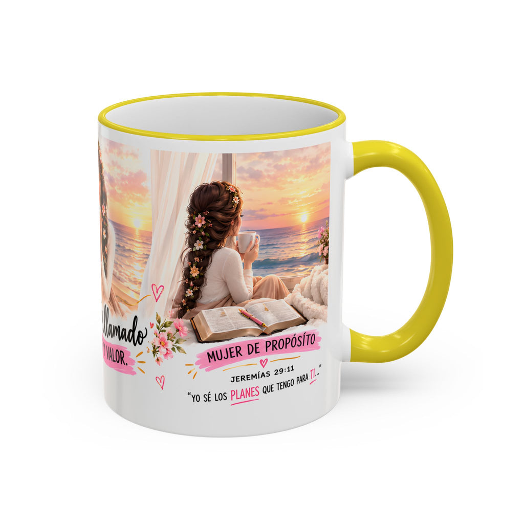 Vive Llamada Con Fe Y Valor Inspirational Mug