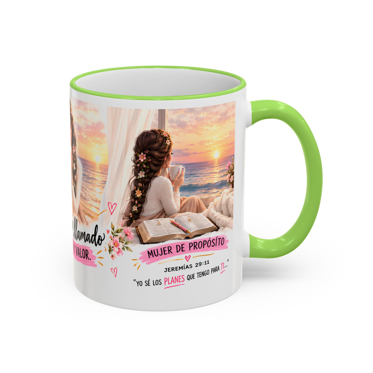 Vive Llamada Con Fe Y Valor Inspirational Mug