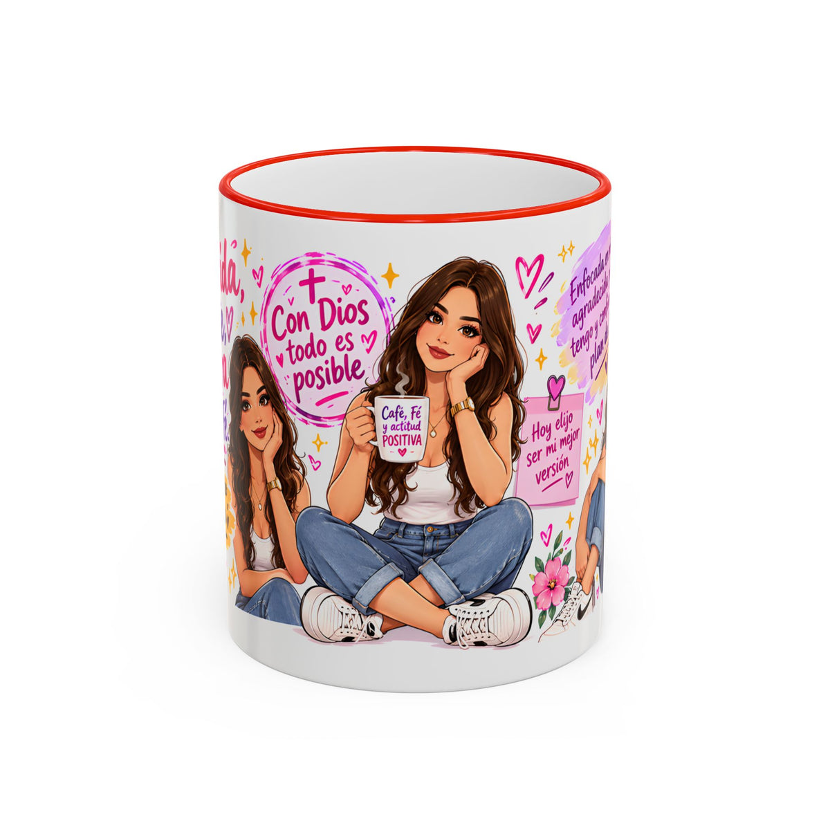 Con Dios Todo Es Posible Inspirational Christian Mug