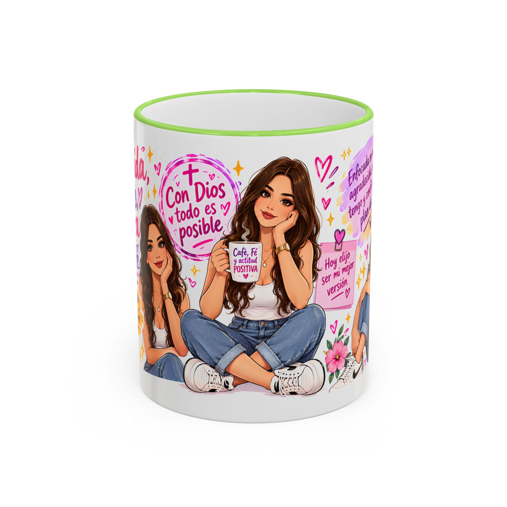 Con Dios Todo Es Posible Inspirational Christian Mug