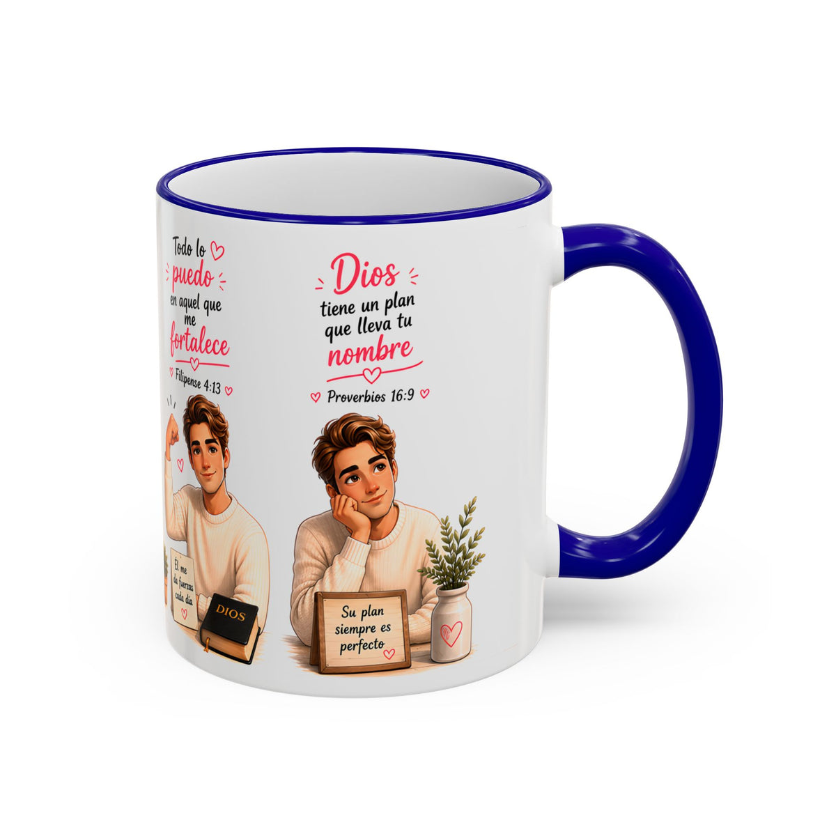 Copy of Fe. Café. Y Confiar Spanish Coffee Lover Mug