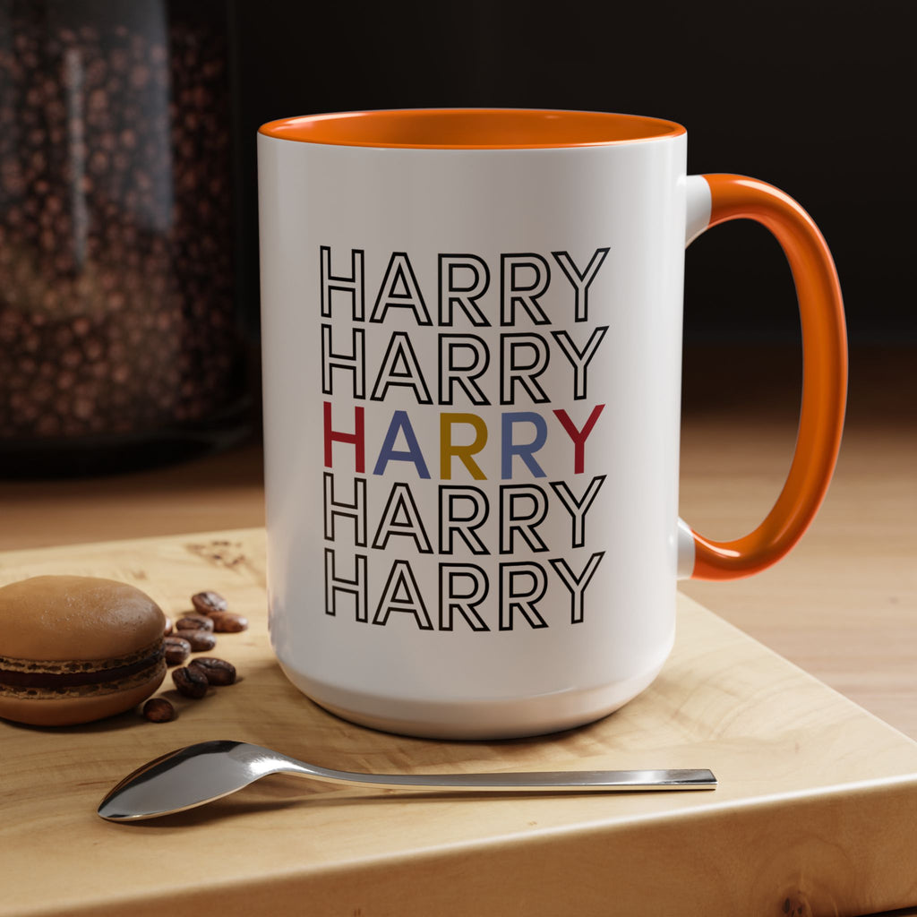 Happy Harry Accent Coffee Mug | Perfect for Birthdays, Gifts for Him/Her, Office Decor, Fun Morning Vibes, Coffee Lover's Mug