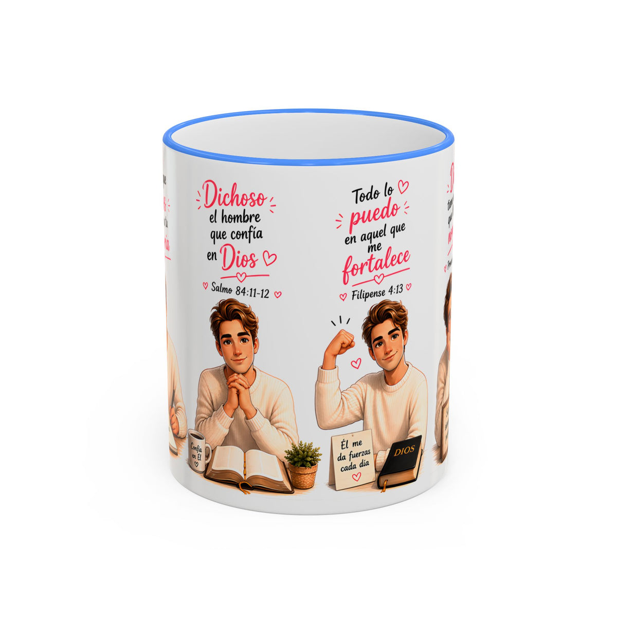 Copy of Fe. Café. Y Confiar Spanish Coffee Lover Mug