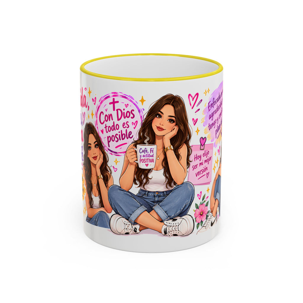 Con Dios Todo Es Posible Inspirational Christian Mug