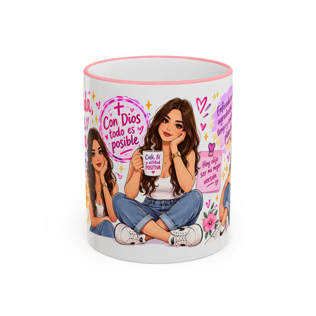 Con Dios Todo Es Posible Inspirational Christian Mug