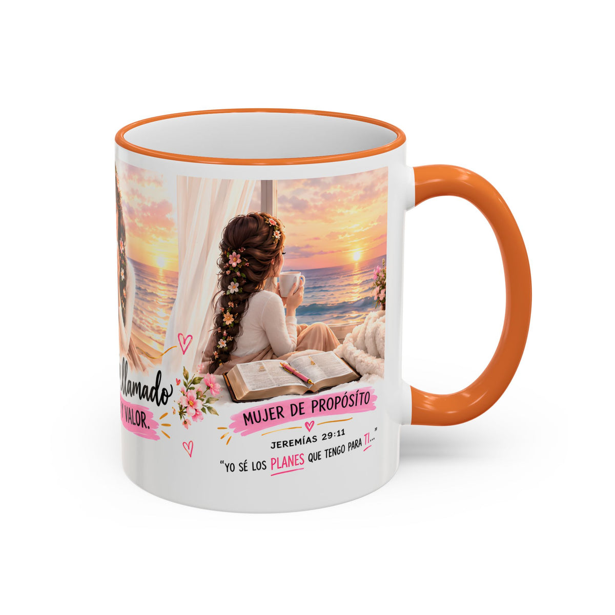Vive Llamada Con Fe Y Valor Inspirational Mug