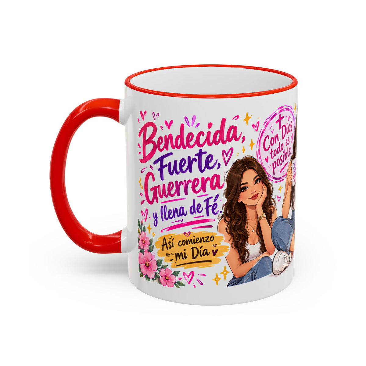 Con Dios Todo Es Posible Inspirational Christian Mug
