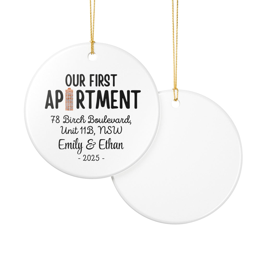 Personalized Apartment Ornament, First Home Gift, Wedding Keepsake, New Home Decoration, Custom Home Décor, Housewarming Gift