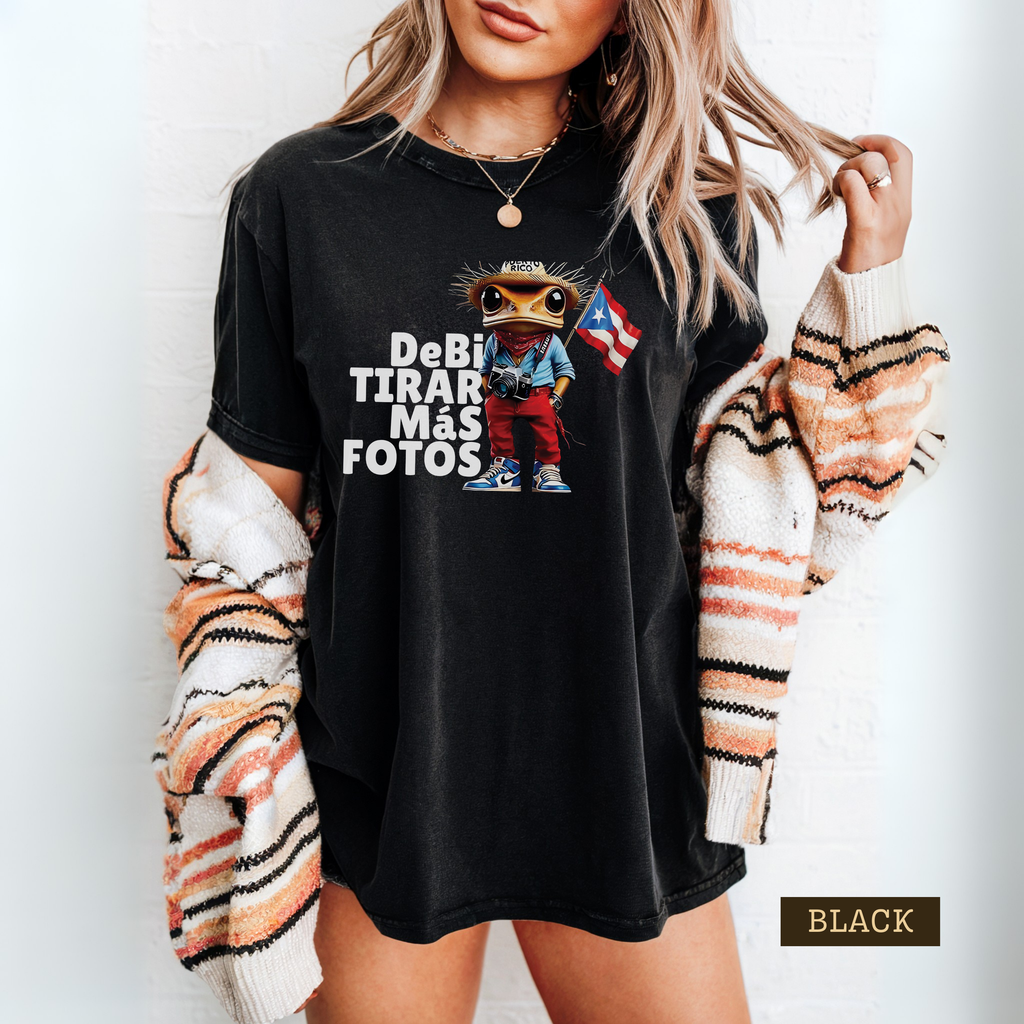 Debí Tirar Más Fotos Shirt | Puerto Rico Graphic Tee | Comfort Colors Orchid T-Shirt | Unisex S–XL | Boricua Pride Tee