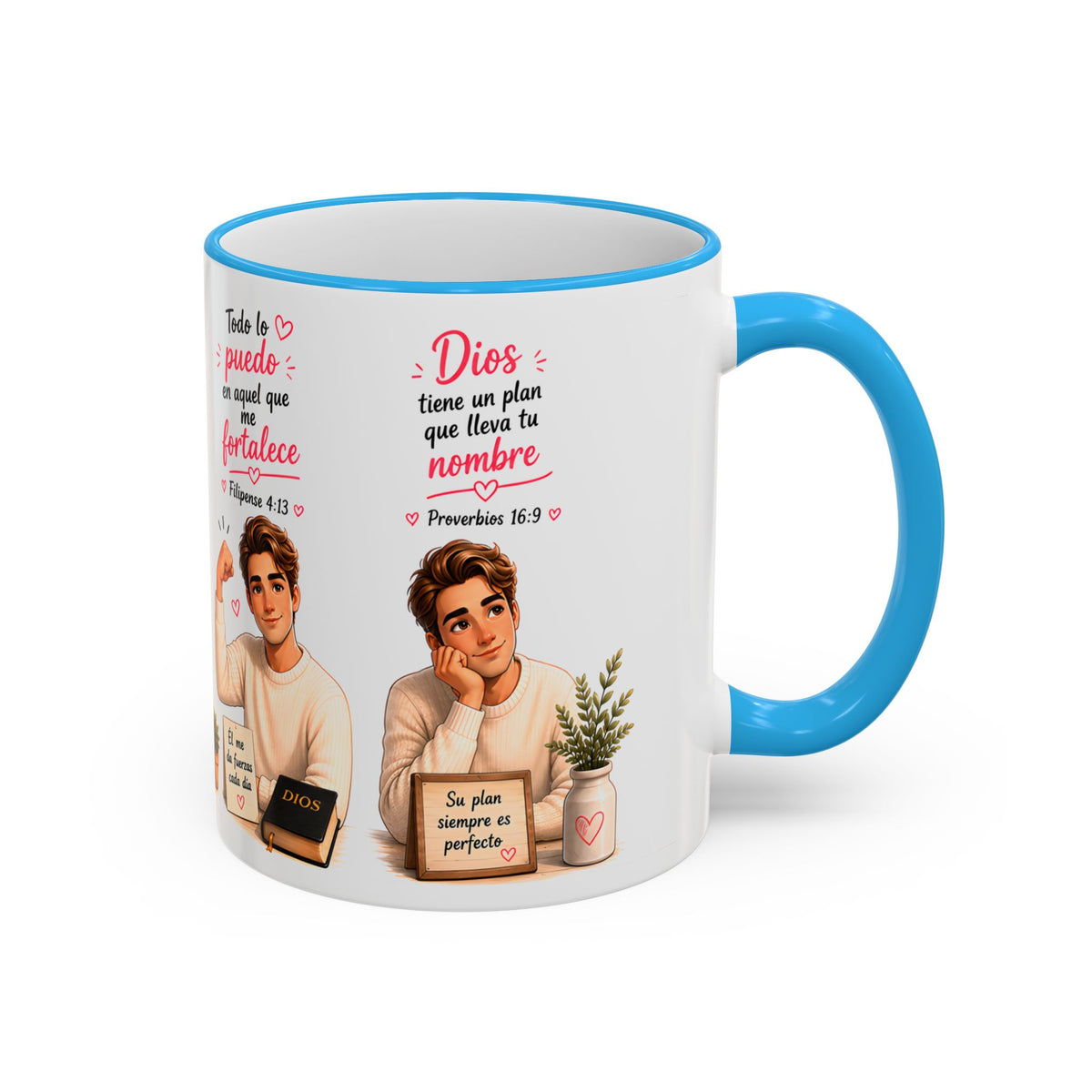 Copy of Fe. Café. Y Confiar Spanish Coffee Lover Mug