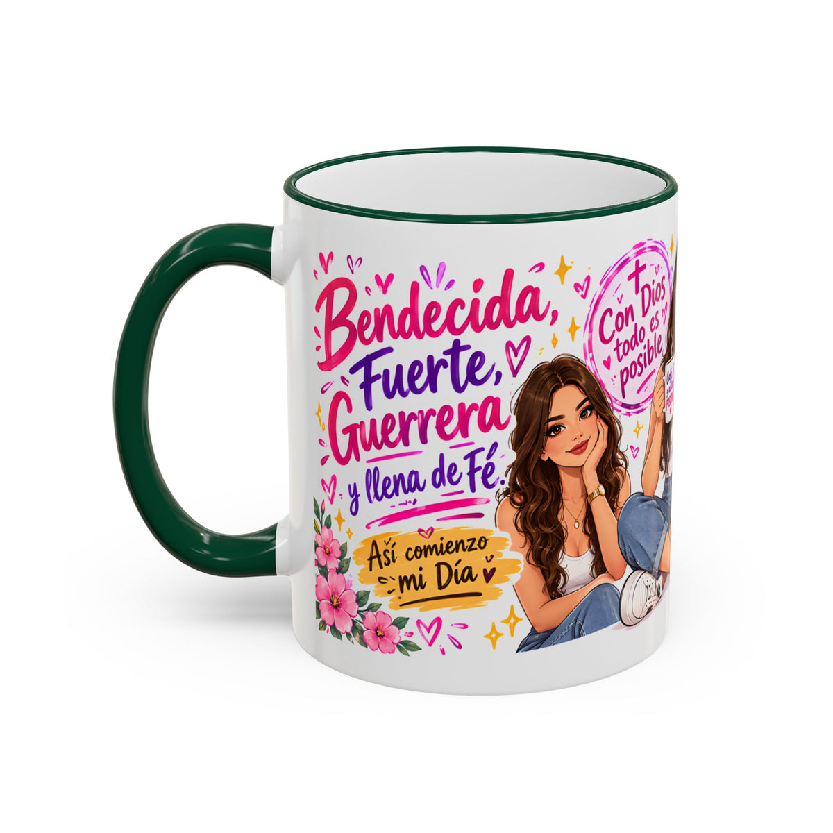 Con Dios Todo Es Posible Inspirational Christian Mug