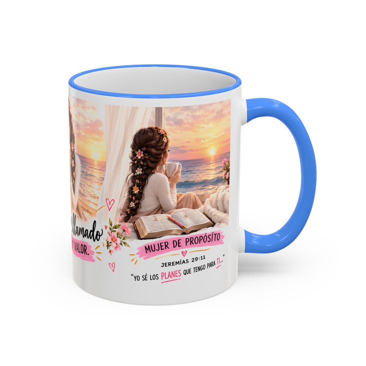Vive Llamada Con Fe Y Valor Inspirational Mug