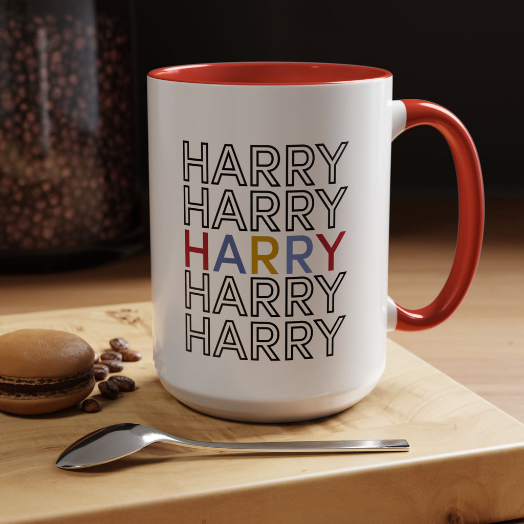 Happy Harry Accent Coffee Mug | Perfect for Birthdays, Gifts for Him/Her, Office Decor, Fun Morning Vibes, Coffee Lover's Mug
