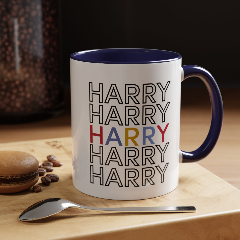 Happy Harry Accent Coffee Mug | Perfect for Birthdays, Gifts for Him/Her, Office Decor, Fun Morning Vibes, Coffee Lover's Mug