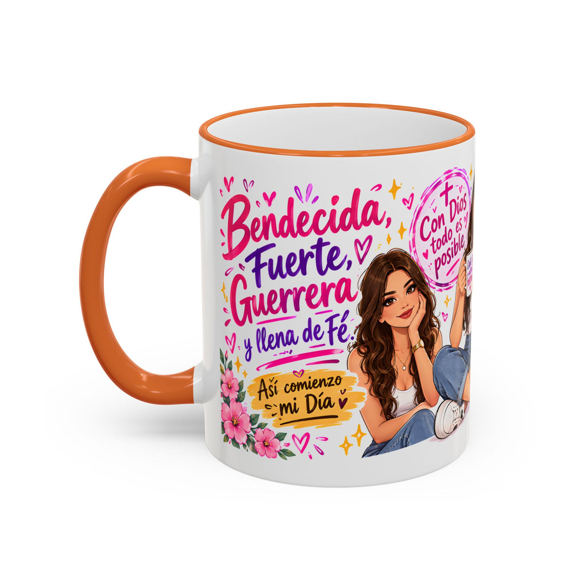 Con Dios Todo Es Posible Inspirational Christian Mug