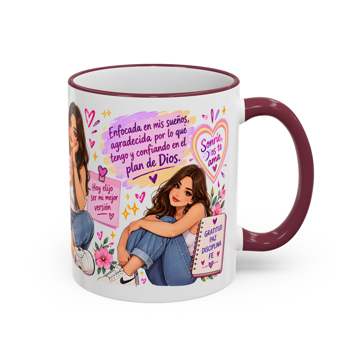 Con Dios Todo Es Posible Inspirational Christian Mug