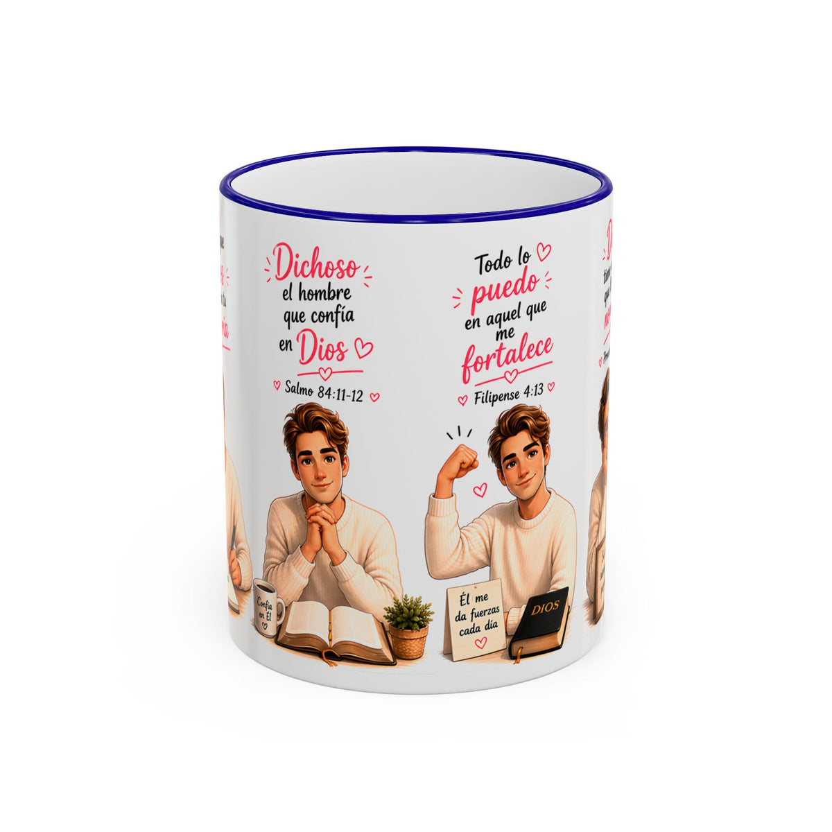 Copy of Fe. Café. Y Confiar Spanish Coffee Lover Mug