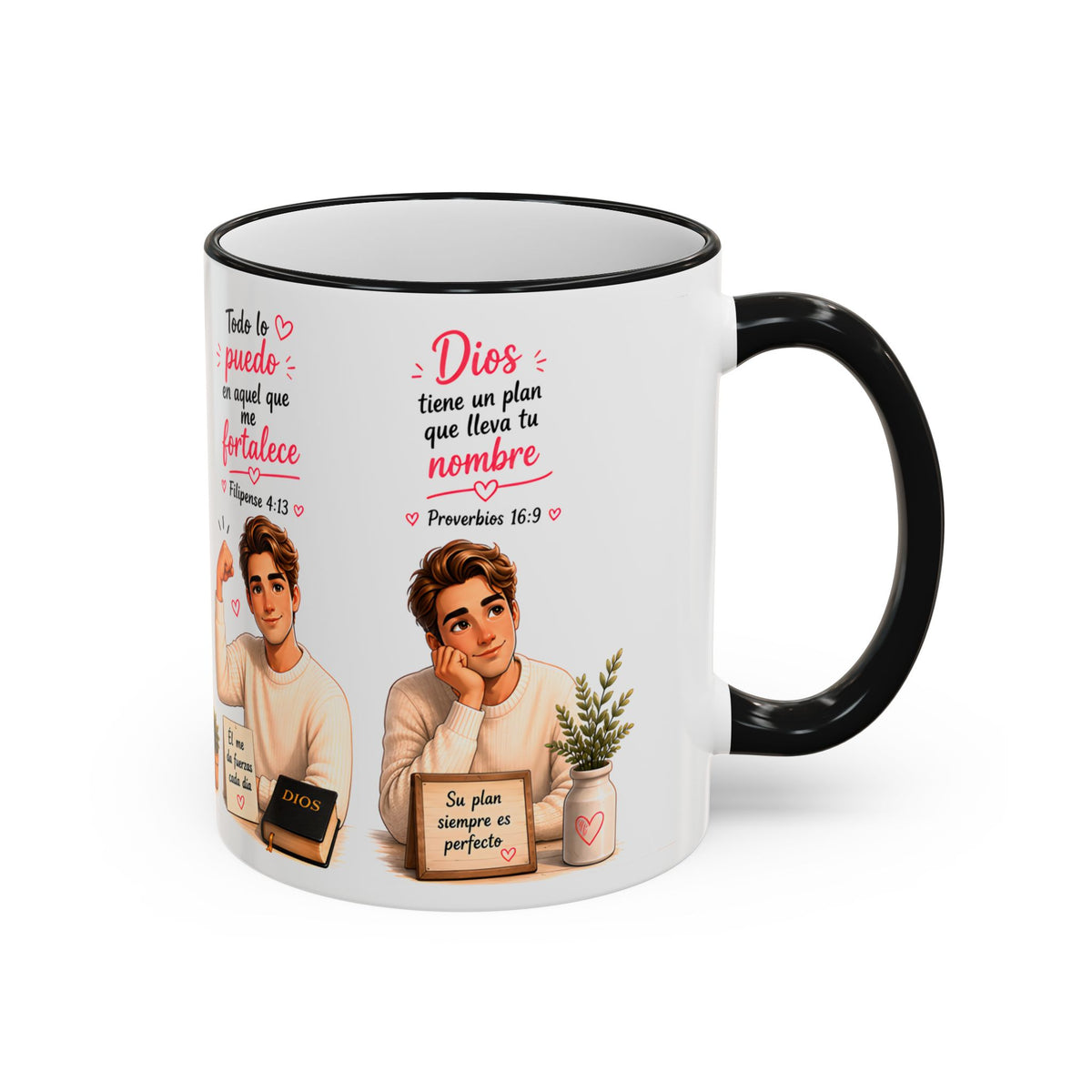 Copy of Fe. Café. Y Confiar Spanish Coffee Lover Mug