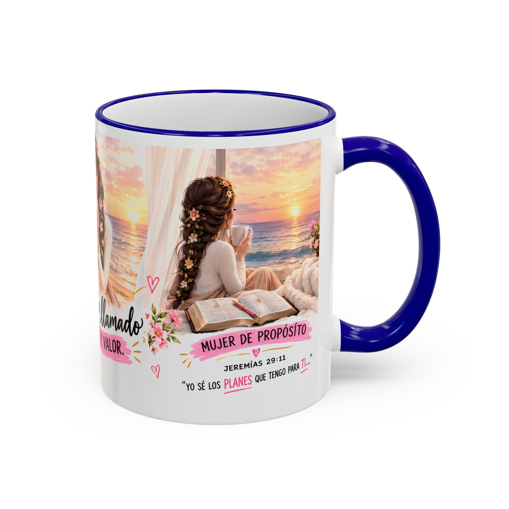Vive Llamada Con Fe Y Valor Inspirational Mug