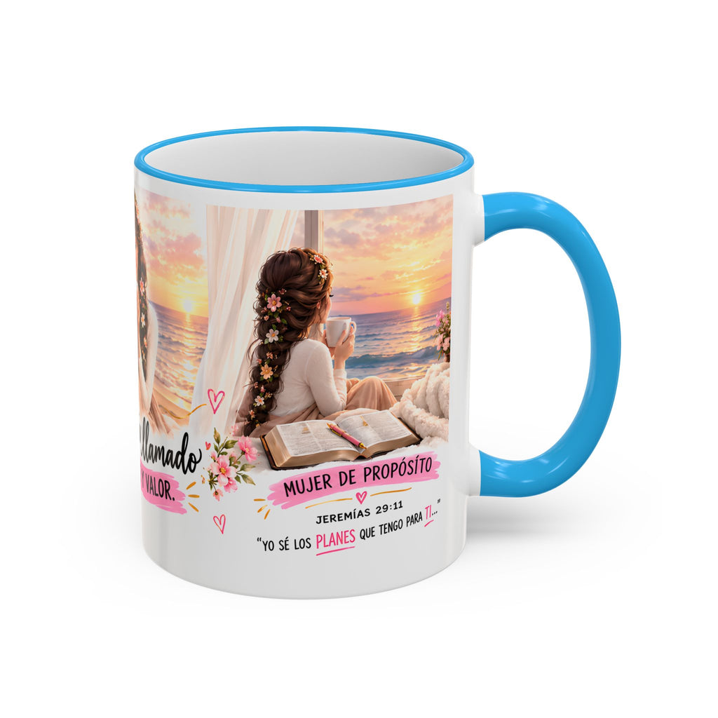 Vive Llamada Con Fe Y Valor Inspirational Mug