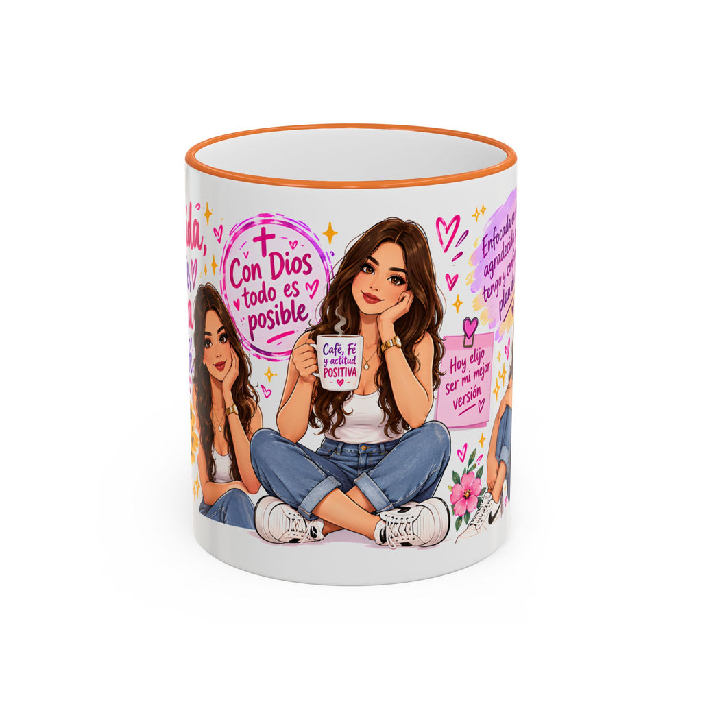 Con Dios Todo Es Posible Inspirational Christian Mug