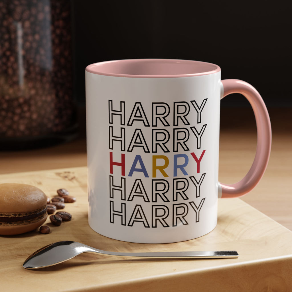 Happy Harry Accent Coffee Mug | Perfect for Birthdays, Gifts for Him/Her, Office Decor, Fun Morning Vibes, Coffee Lover's Mug