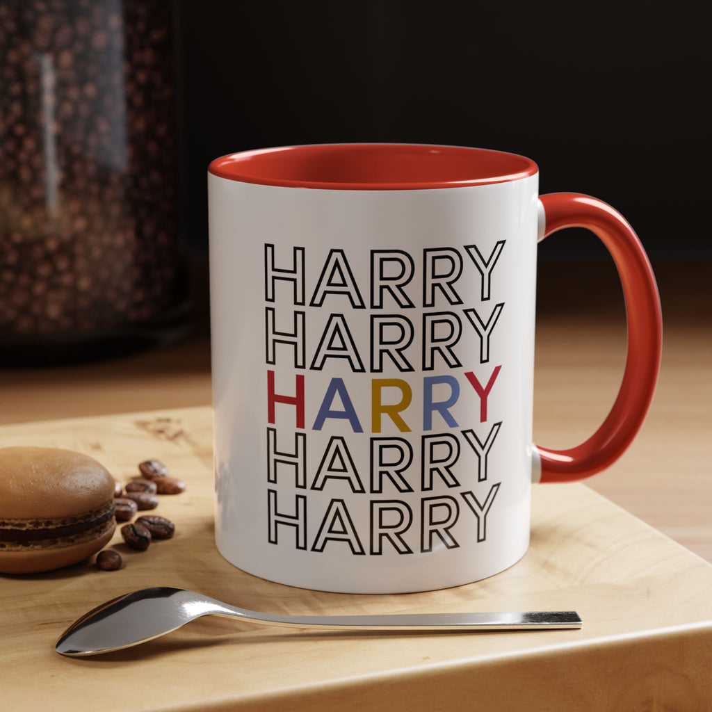 Happy Harry Accent Coffee Mug | Perfect for Birthdays, Gifts for Him/Her, Office Decor, Fun Morning Vibes, Coffee Lover's Mug