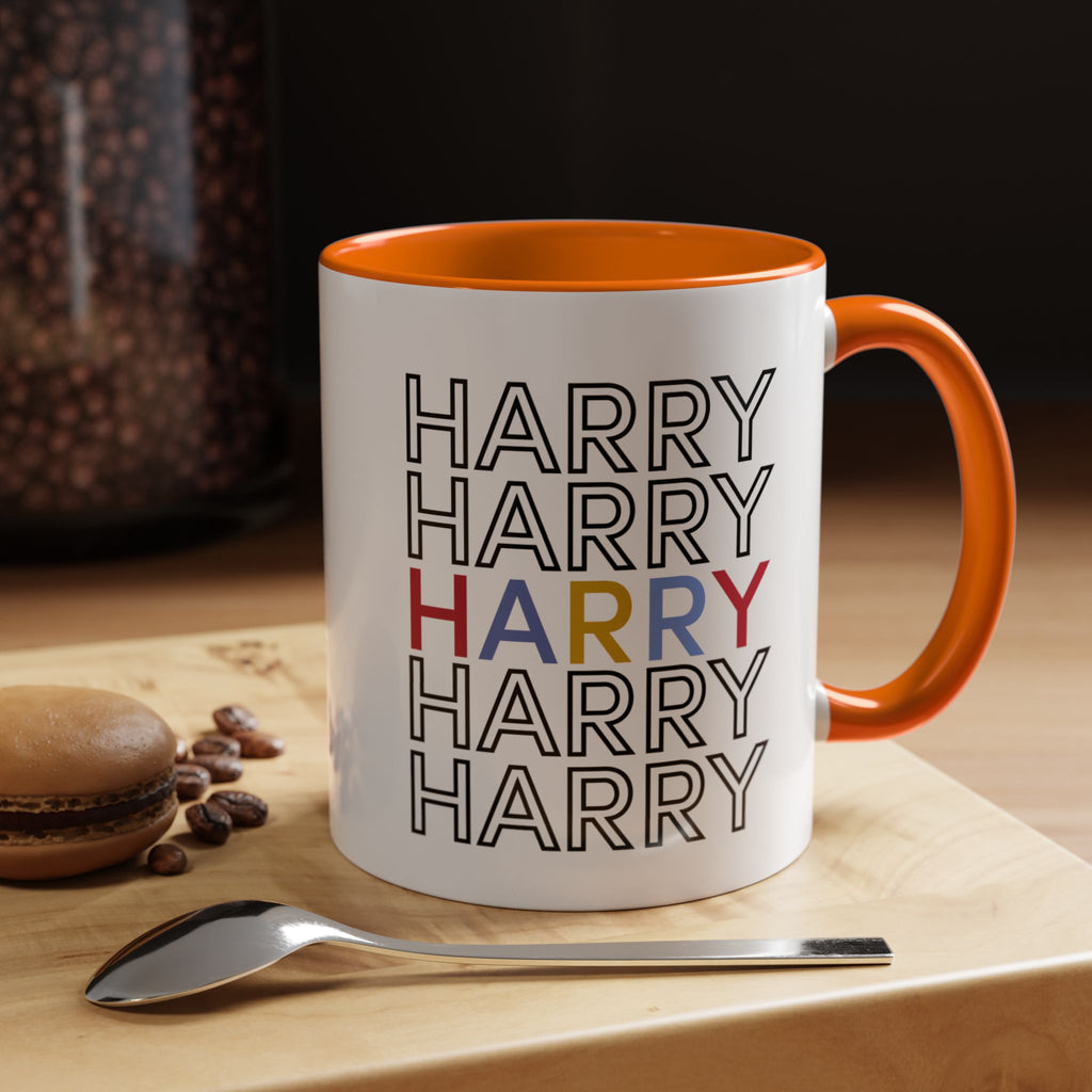 Happy Harry Accent Coffee Mug | Perfect for Birthdays, Gifts for Him/Her, Office Decor, Fun Morning Vibes, Coffee Lover's Mug