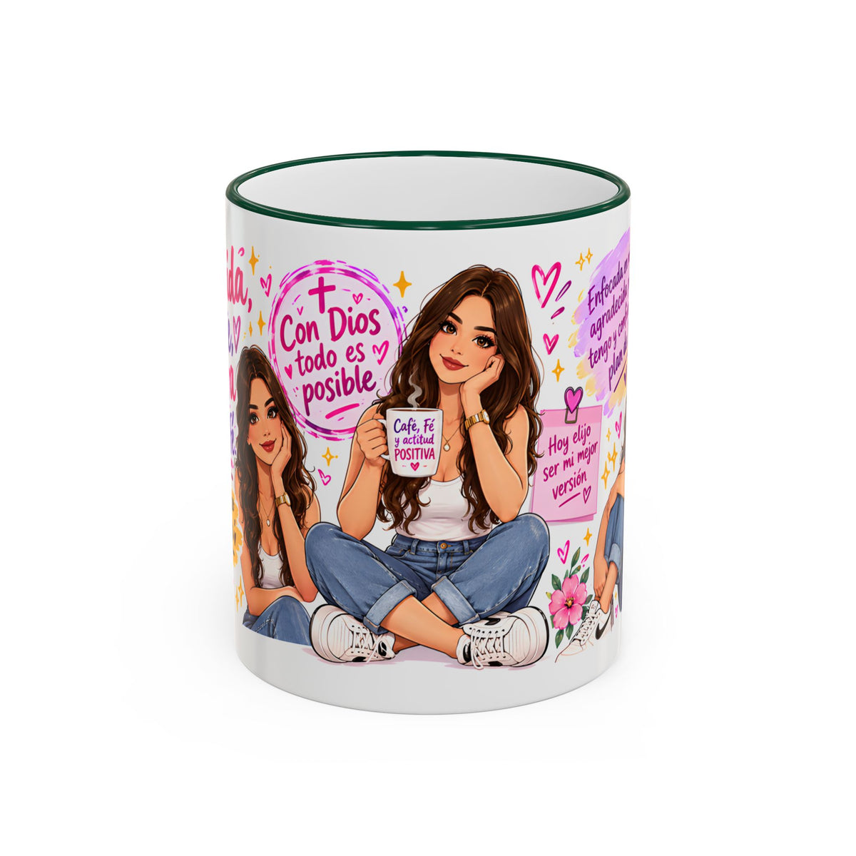 Con Dios Todo Es Posible Inspirational Christian Mug