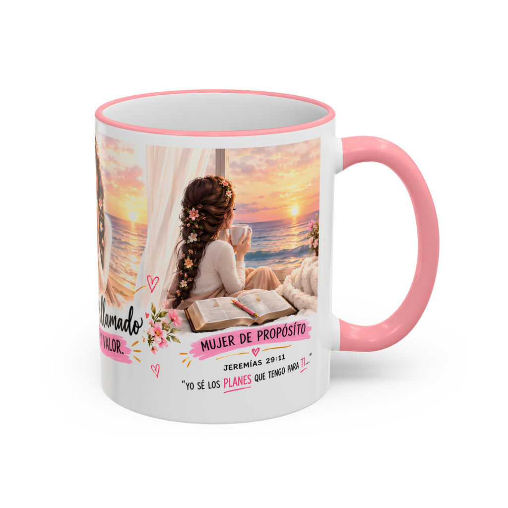 Vive Llamada Con Fe Y Valor Inspirational Mug